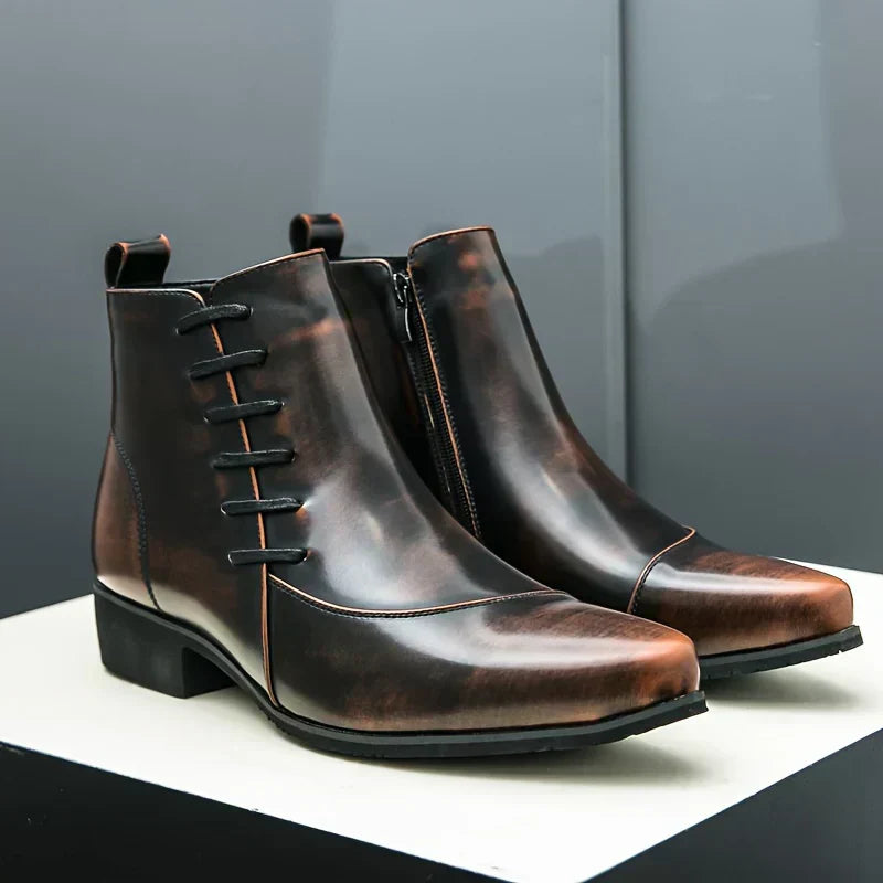 Samuel Thatcher Classic Dress Boots | Orthopedic Leather Shoes for Timeless Comfort