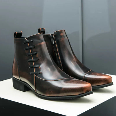 Samuel Thatcher Classic Dress Boots | Orthopedic Leather Shoes for Timeless Comfort