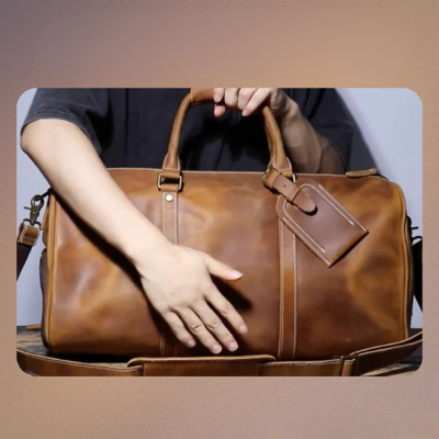 Montgomery | Authentic Top-Grain Cowhide Duffel Crossbody Bag