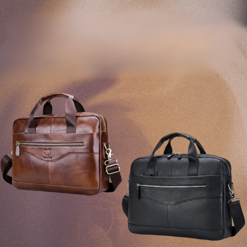 Jacob Leather Large Briefcase | Versatile Messenger Bag
