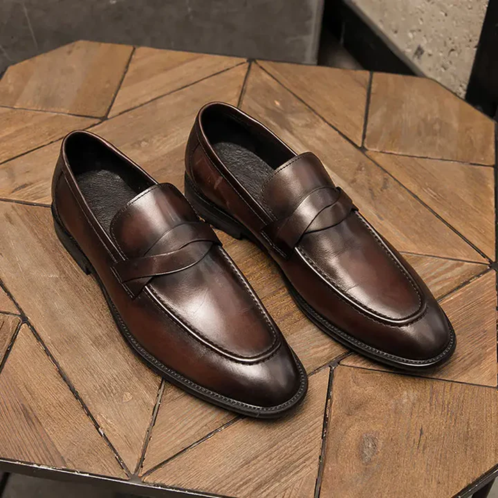 Stylish Leather Slip-Ons