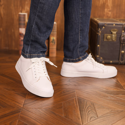 Men's Casual Low-Top Sneakers | Orthopedic Leather Shoes for Timeless Comfort