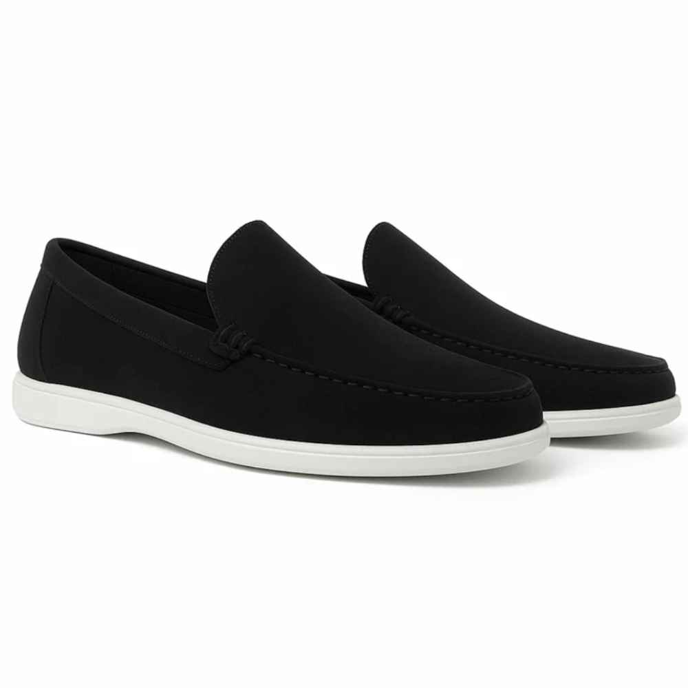 Relaxed Suede Moccasin Shoes