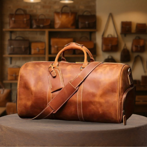 Montgomery | Authentic Top-Grain Cowhide Duffel Crossbody Bag