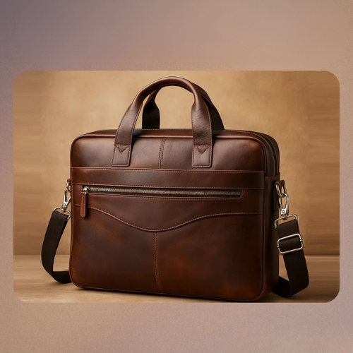 Anthony | Contemporary Leather Briefcase | Versatile Crossbody Bag
