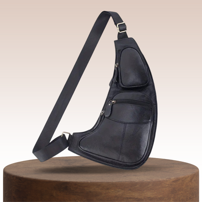Malric | Lightweight Leather Sling Bag for Hands-Free Convenience