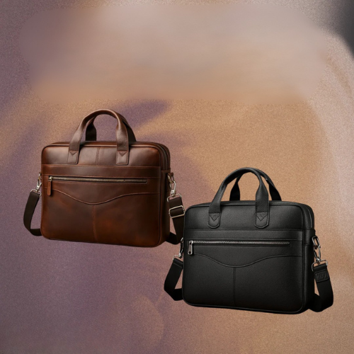 Anthony | Contemporary Leather Briefcase | Versatile Crossbody Bag