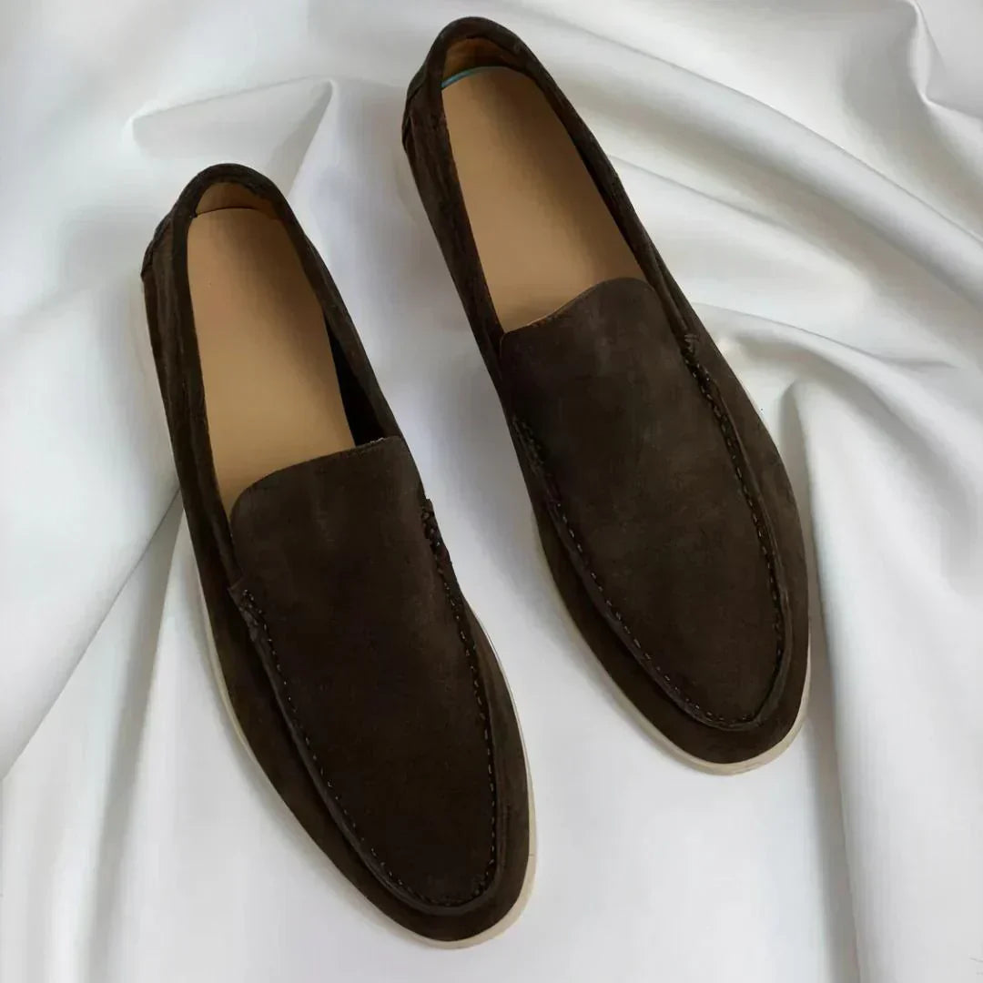 Chic Suede Loafers | Orthopedic Leather Shoes for Timeless Comfort