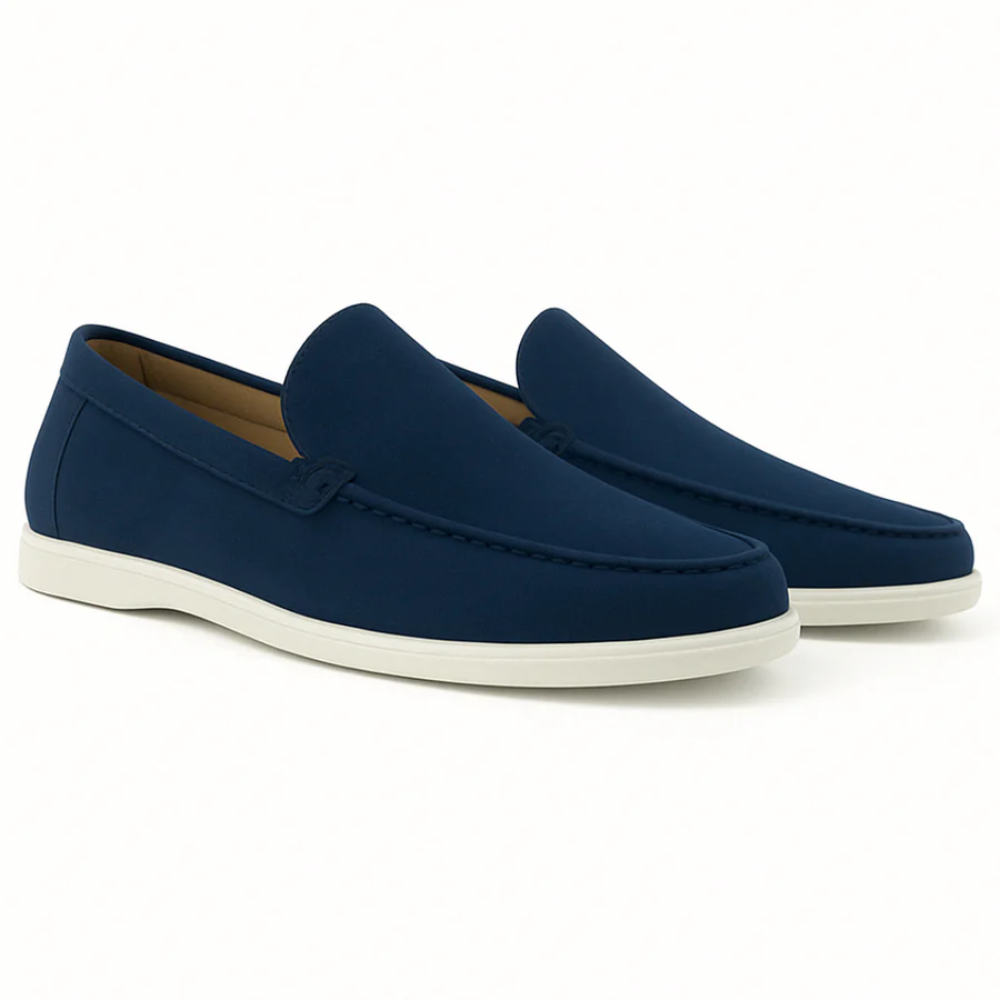 Relaxed Suede Moccasin Shoes