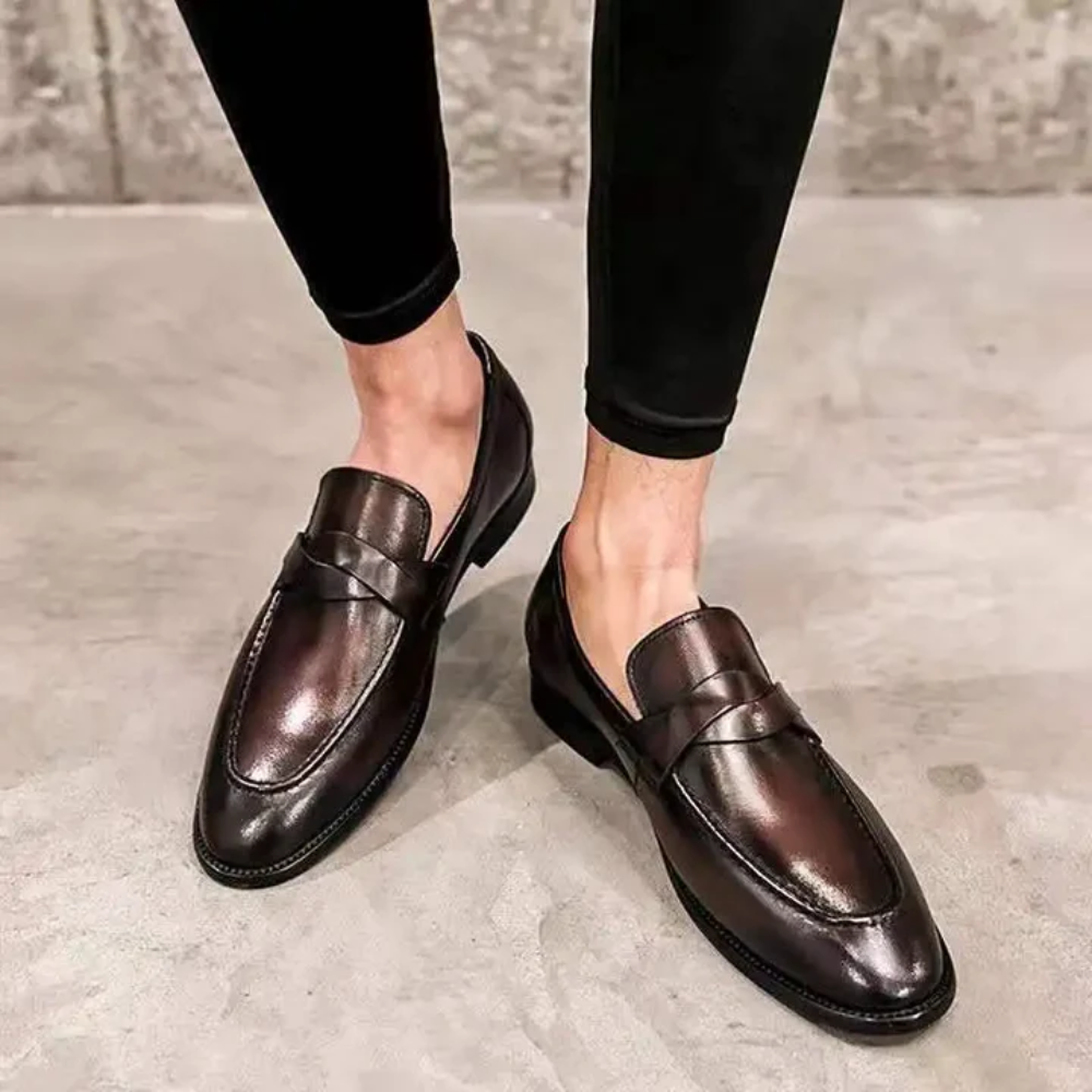 Stylish Leather Slip-Ons