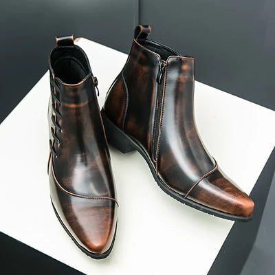 Samuel Thatcher Classic Dress Boots | Orthopedic Leather Shoes for Timeless Comfort