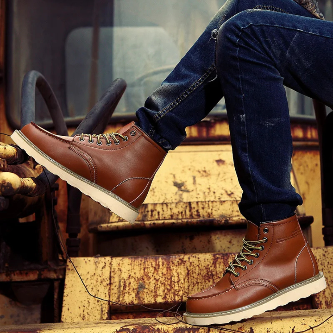 Cole™ | Vintage Leather Boots | Handcrafted Shoes