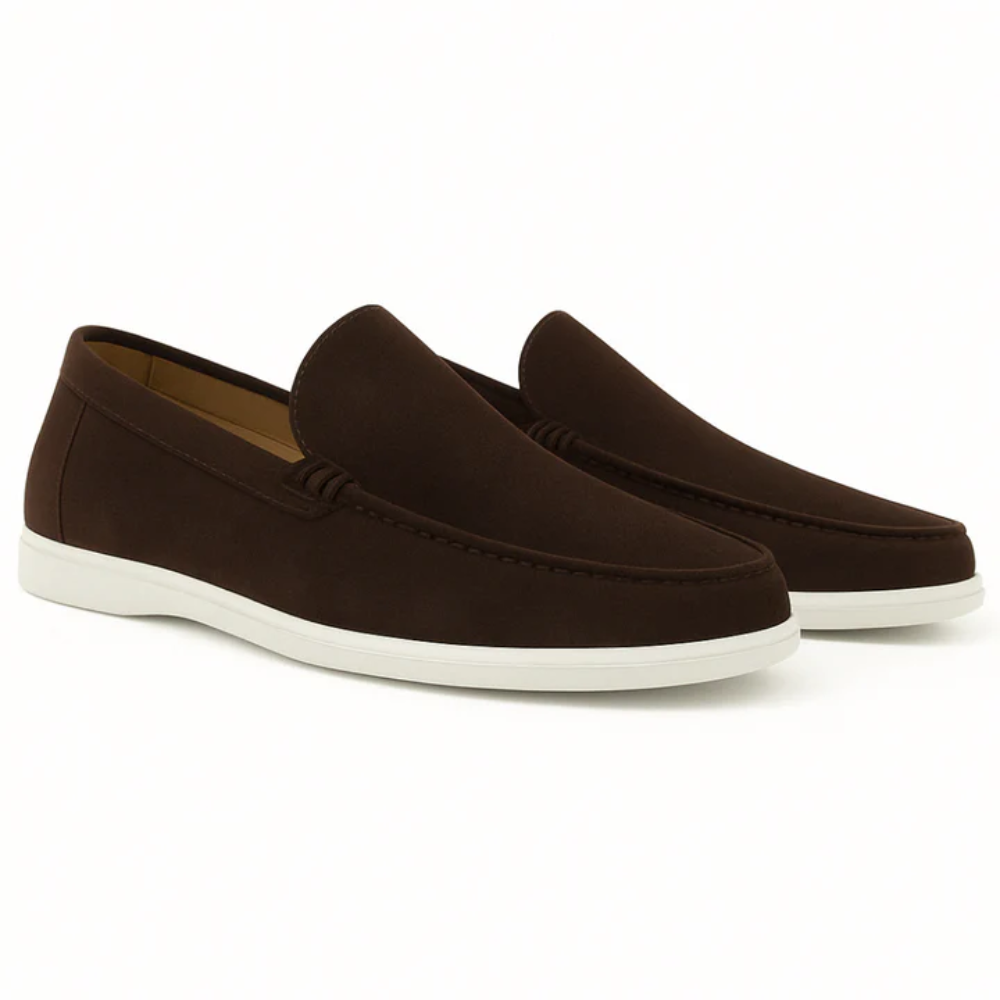 Relaxed Suede Moccasin Shoes