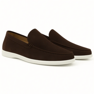 Relaxed Suede Moccasin Shoes