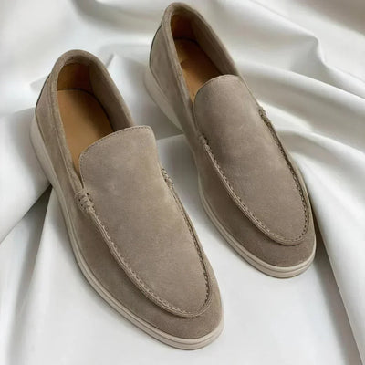 Chic Suede Loafers | Orthopedic Leather Shoes for Timeless Comfort