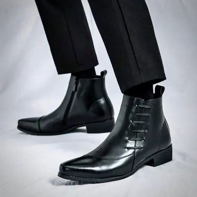 Samuel Thatcher Classic Dress Boots | Orthopedic Leather Shoes for Timeless Comfort