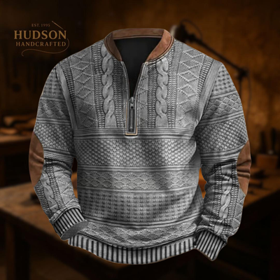Anton™ | Knit Sweater with Half Zip