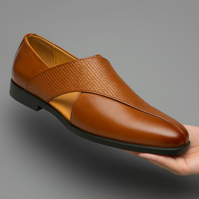 Classic Leather Loafers with a Vintage Touch
