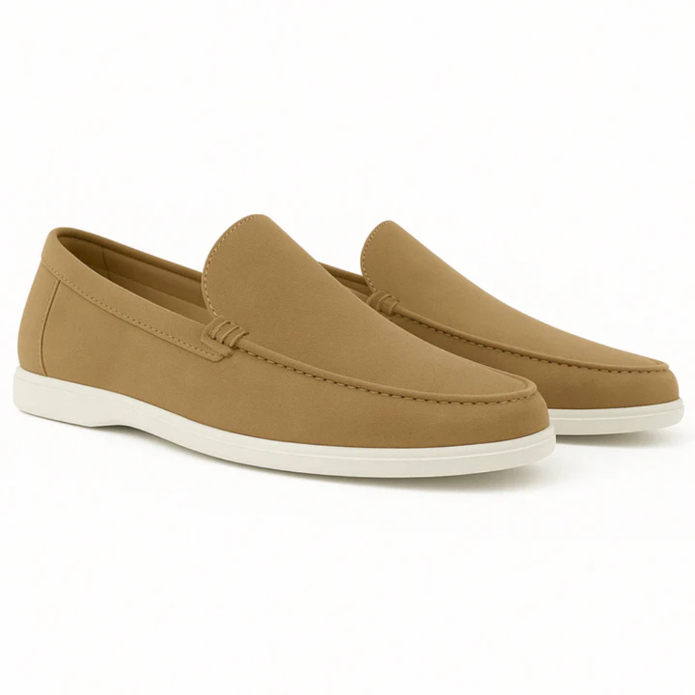 Relaxed Suede Moccasin Shoes