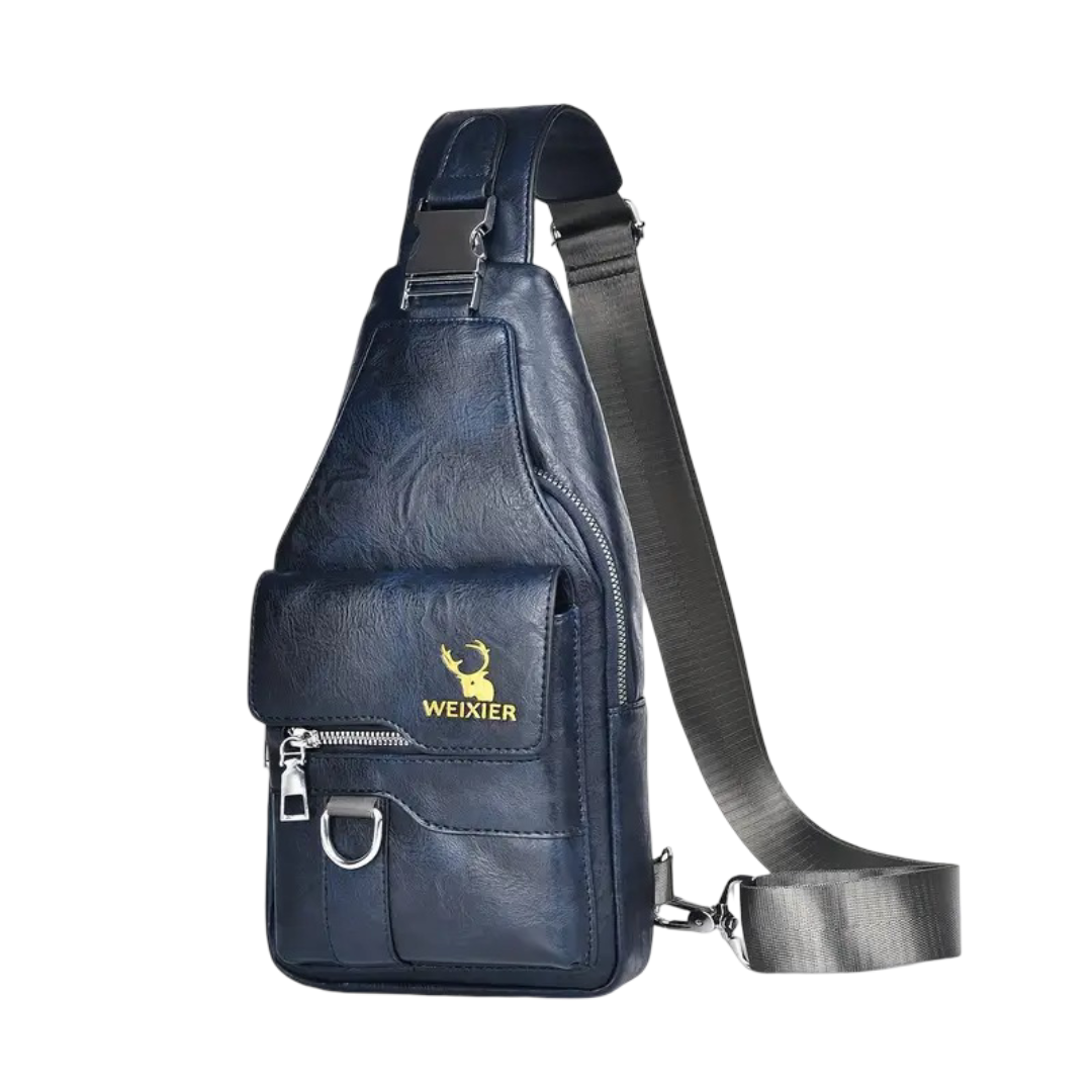 Daxton | Vertical Sling Bag with Secure Flap and Zipper Closure