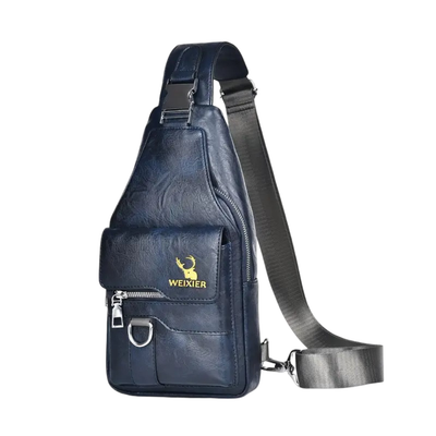 Daxton | Vertical Sling Bag with Secure Flap and Zipper Closure