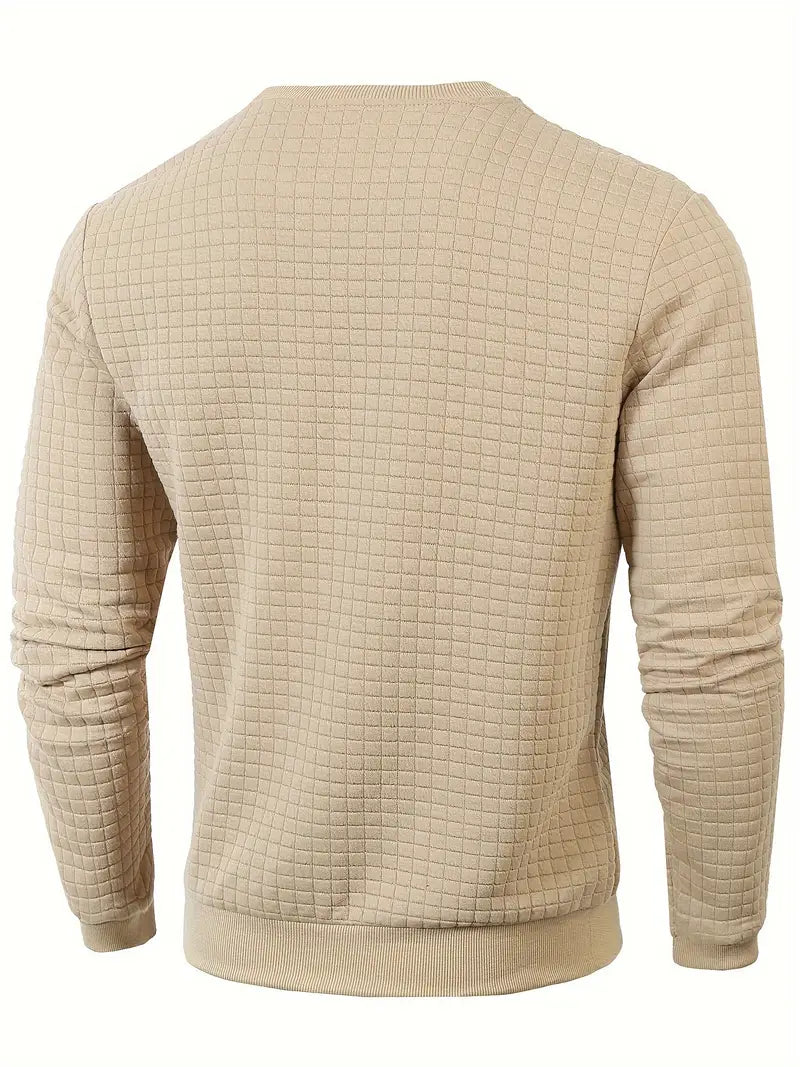 Brooks | Waffle Crew Sweater