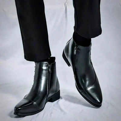 Samuel Thatcher Classic Dress Boots | Orthopedic Leather Shoes for Timeless Comfort