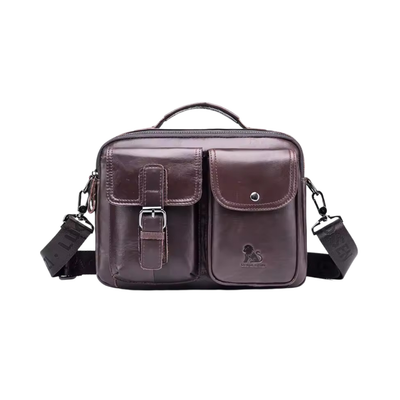 Grady | Timeless Leather Shoulder Bag Featuring Vintage Buckle Accent