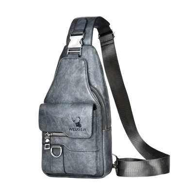 Daxton | Vertical Sling Bag with Secure Flap and Zipper Closure