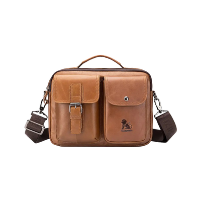 Grady | Timeless Leather Shoulder Bag Featuring Vintage Buckle Accent