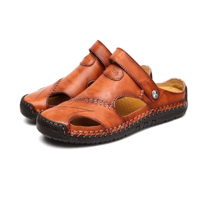 Chris™ | Orthopedic Leather Sandals | Handcrafted Shoes