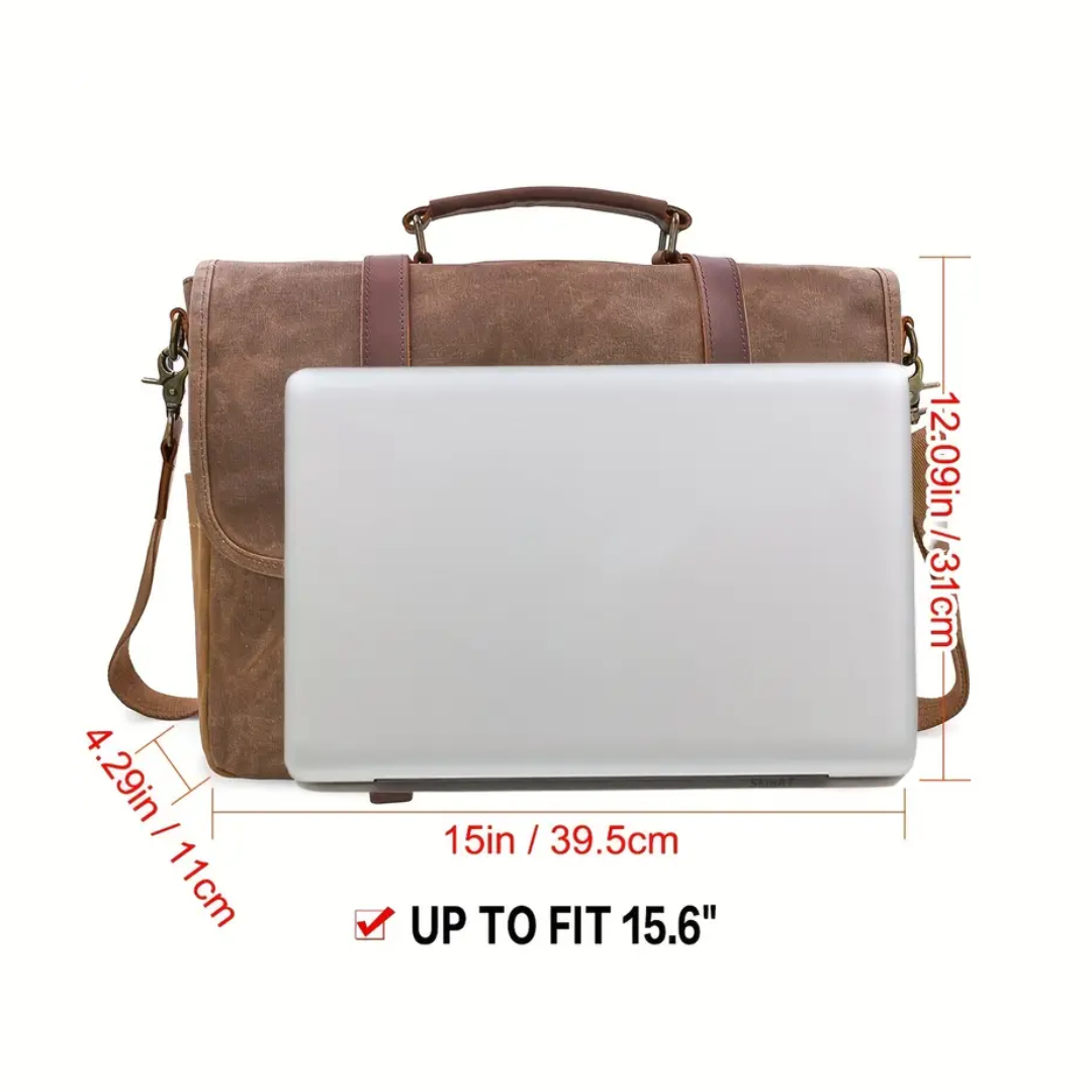 Austin Vintage-Inspired Messenger Bag