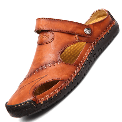 Chris™ | Orthopedic Leather Sandals | Handcrafted Shoes