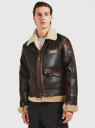 Victor | Aviator Shearling Jacket