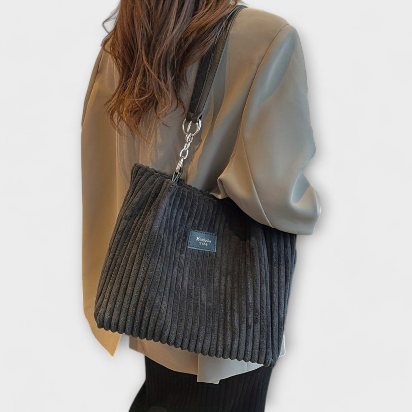 Selene - Plush Corduroy Shoulder Bag