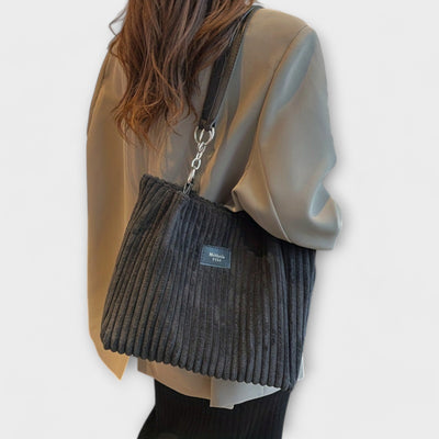 Selene - Plush Corduroy Shoulder Bag