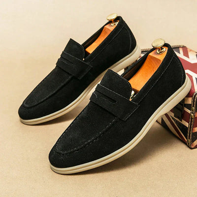 Stylish Suede Loafers - Florence Collection