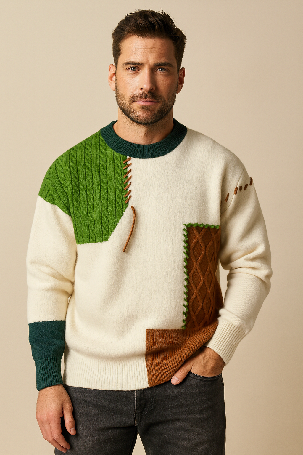 Marshall | Artisan Patchwork Sweater