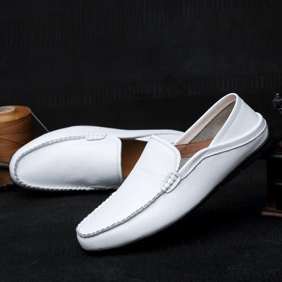 Monza Genuine Leather Slip-On Shoes