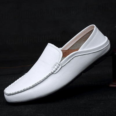 Monza Genuine Leather Slip-On Shoes