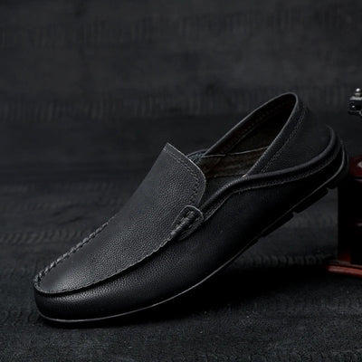 Monza Genuine Leather Slip-On Shoes