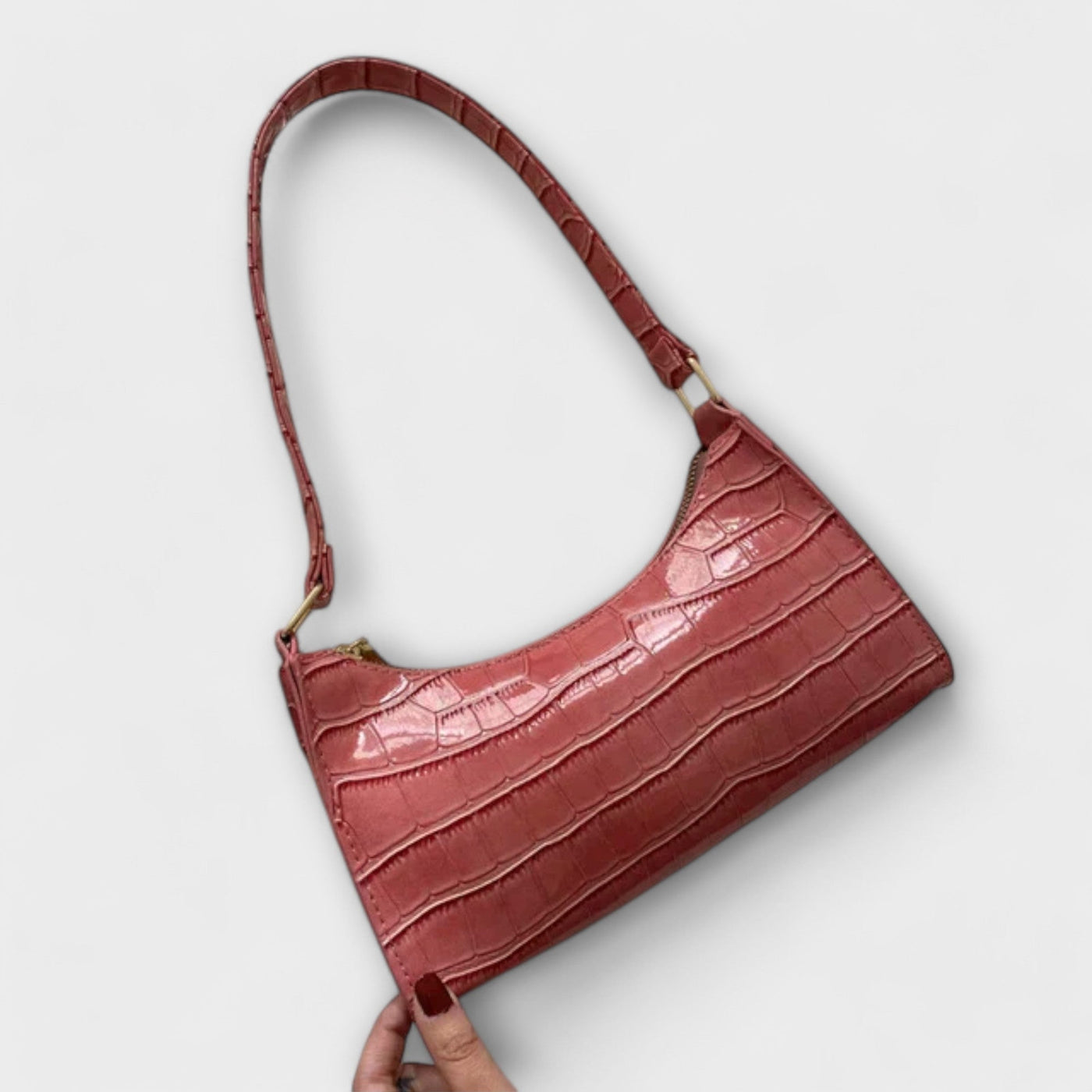 Ava - Glossy Leather Handbag