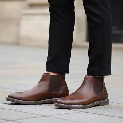 Harry | Men's Chelsea Booties | Orthopedic Leather Shoes for Timeless Comfort