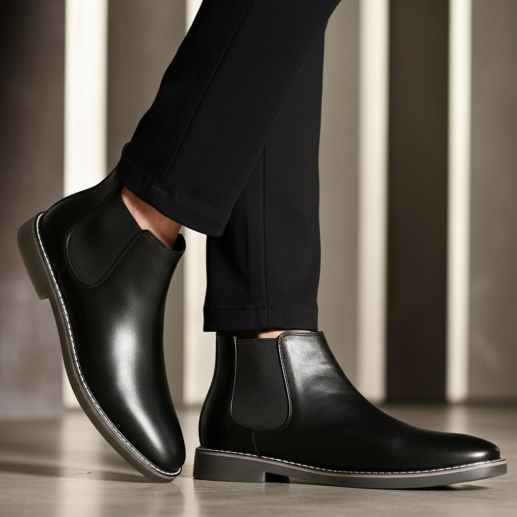 Harry | Men's Chelsea Booties | Orthopedic Leather Shoes for Timeless Comfort