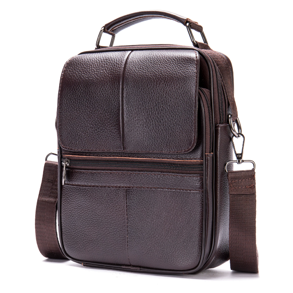 Jasper Men's Leather Courier Shoulder Bag