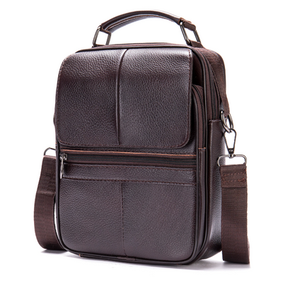 Jasper Men's Leather Courier Shoulder Bag