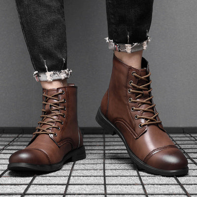 Morgan | Faux Leather Ankle Boots | Handcrafted Shoes