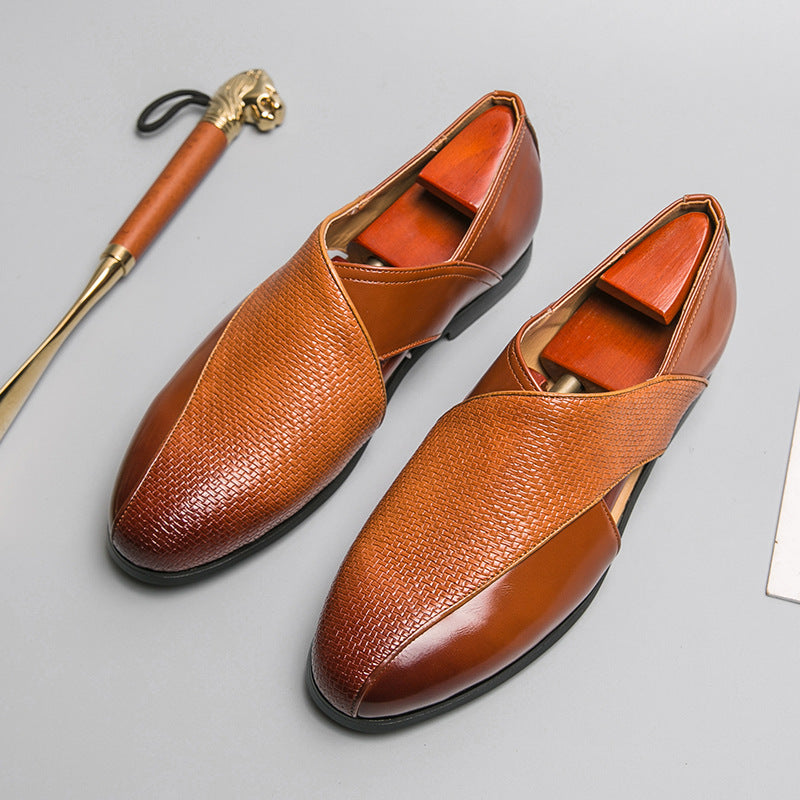 Classic Leather Loafers with a Vintage Touch