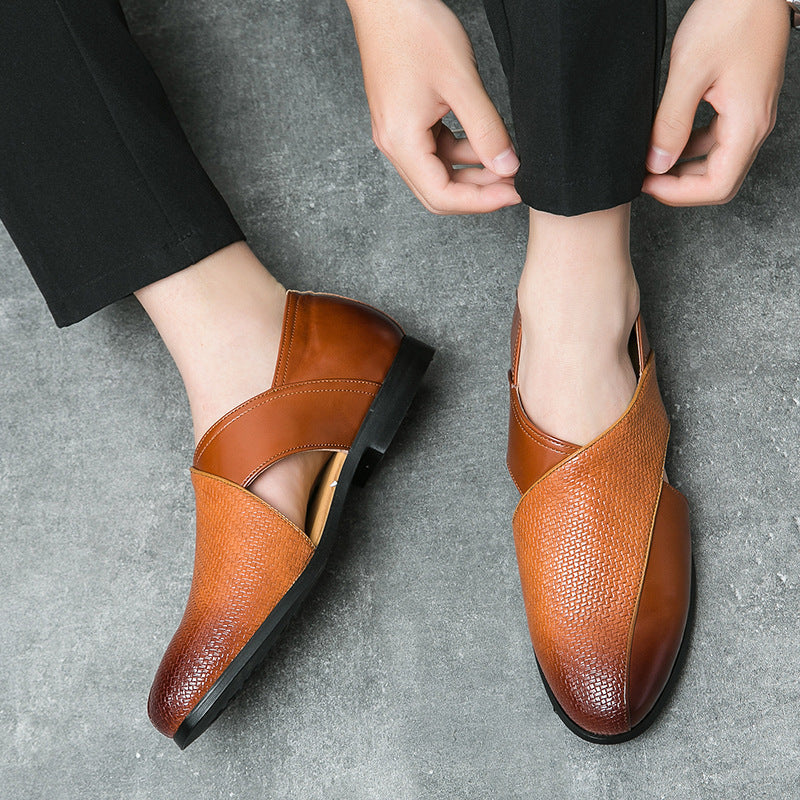 Classic Leather Loafers with a Vintage Touch