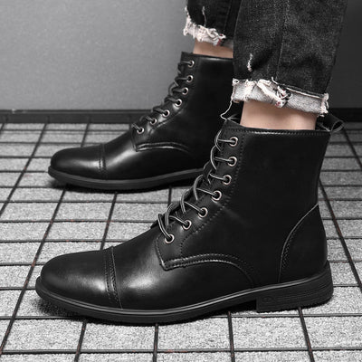 Morgan | Faux Leather Ankle Boots | Handcrafted Shoes